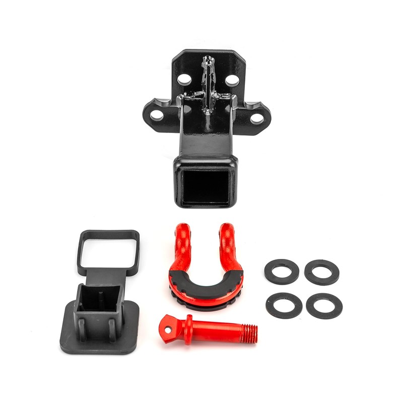 WeiSen 2" Rear Towing Trailer Receiver Hitch with 3/4" D-ring