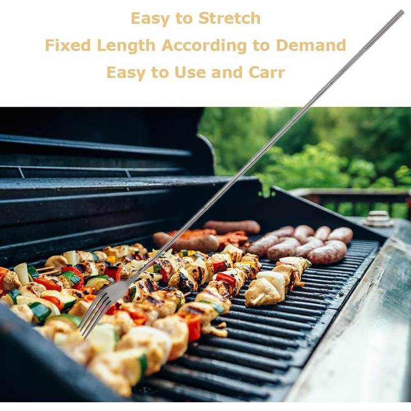 1PC Extendable Fork - Telescopic Roasting Stick - Stainless Steel