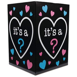 Fun Express Gender Reveal Balloon Box, Unisex, 24 Inch Tall