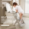 Toddler Potty Training Toilet Seat-Alongside Foldable Potty Train Chair Adapter,