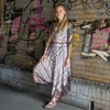 GURU SHOP Batik Jumpsuit, Summer Jumpsuit, Trouser Dress, Women, Red,