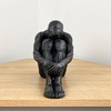 Alfie Francis 20cm Tall Abstract Sitting Man Statue Resin Ornament