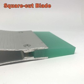 Aluminum Screen Printing Squeegee, 75 Durometer Ink Squeegee Scraper for Screen Printing, Size 30cm V-Cut Blade