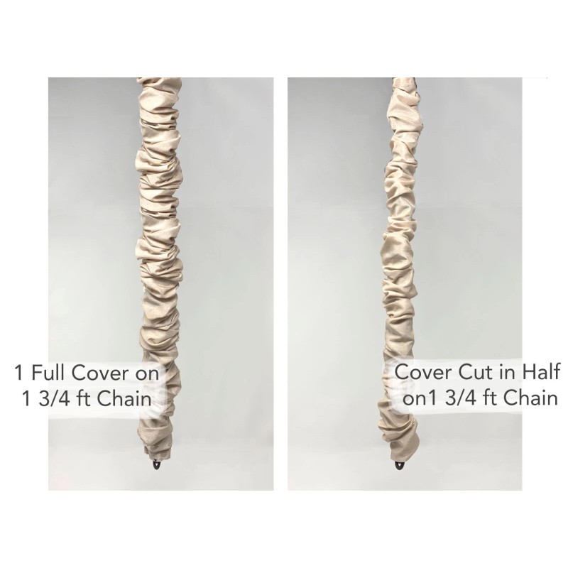 Cover Ease Black 4ft Hook & Loop Removable Cover Chandelier