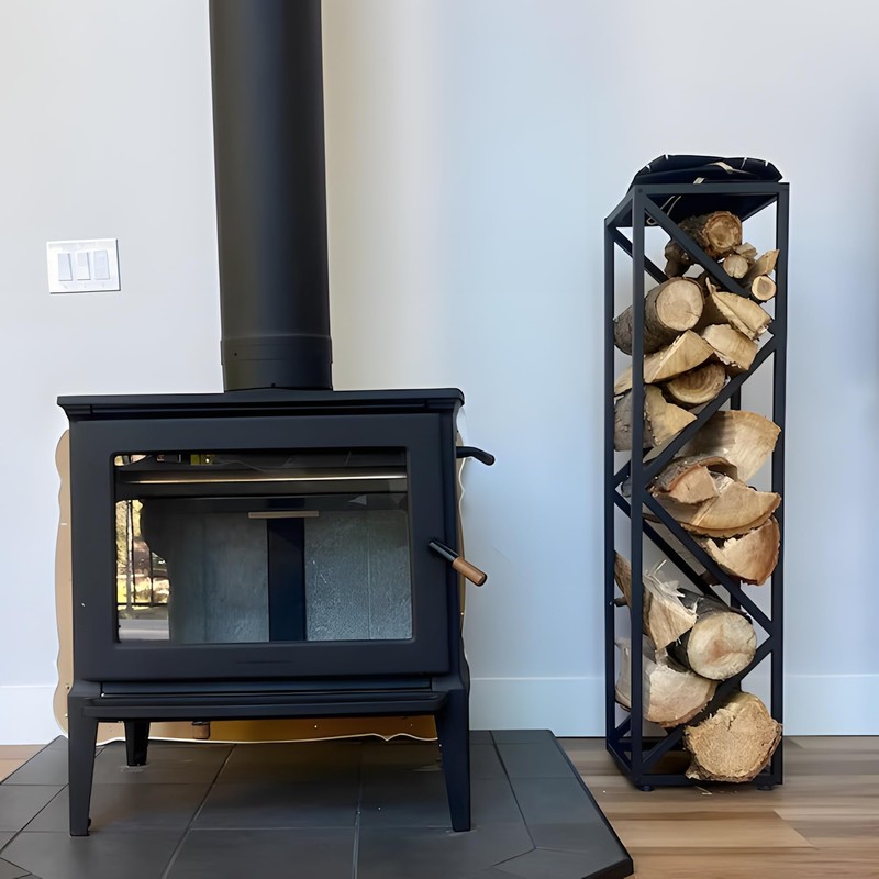 YOHSNOR Indoor Firewood Rack - Adjustable Storage Holder for Fireplace