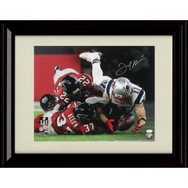 Julian Edelman Autograph Replica Print - Catch - Framed 8x10