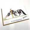 "The Grass Is Always Greener" Funny Coloured Horse Greeting Card
