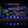 Dokscdlo 3D Laser Crystal Ball Ocean-Themed Crystal Ball Night Light