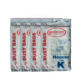 EnviroCare 12 Hoover Type K Spirit Vacuum Bags, Canisters, Encore, Supremacy, Older Runa...