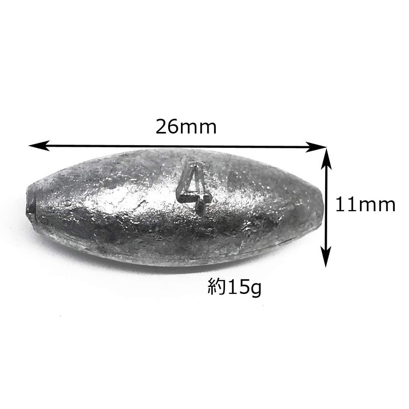 Japan Jujube Shaped Natsume Weight No. 4 (Approx. 0.5 oz