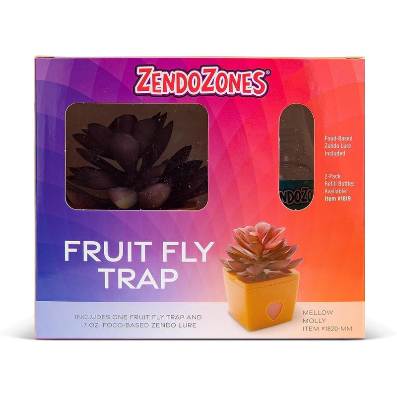 ZendoZones Succulent Fruit Fly Trap – Mellow Molly Design with