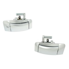 DELPA L & R Outside Outer Exterior Door Handle "Satin" for 2003 thru 2009 Nissan 350Z