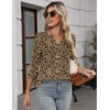 LOMON Three Quarter Sleeve Tops Woman Spring Basic Vneck Shirts