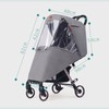 Stroller Rain Cover Baby Travel Weather Shield Universal Stroller Cover