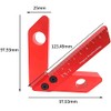 Namvo Woodworking Tool Line Gauge Aluminum 45/90 Degree Right Angle