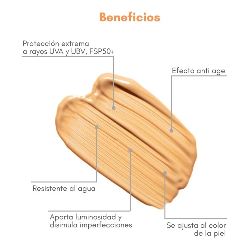 Protector Solar Heliokos Fps50+ Crema Tono Beige Kosei 50ml