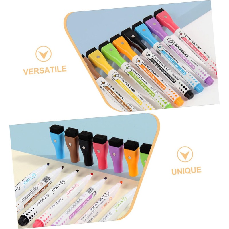 Operitacx 8pcs Magnetic Whiteboard Markers Dry Erase Markers for Blackboards