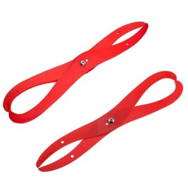 Bent Leg Caliper 6Inch Red Plastic Ceramic Measuring Clay Sculpture Shaping Pottery Tools,2Pcs