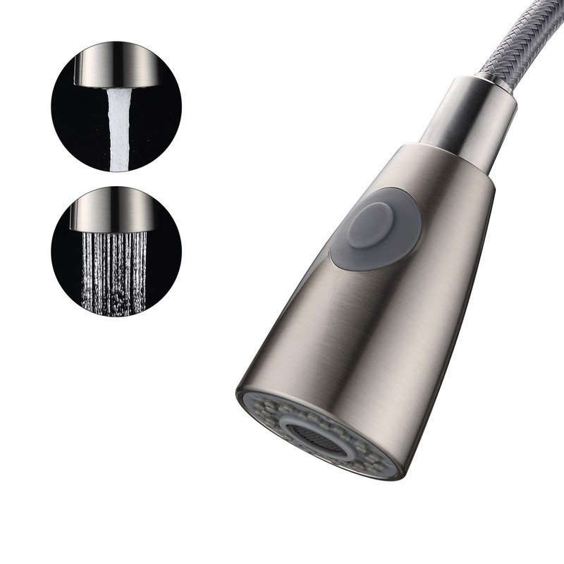 Kitchen Faucet Sprayer Head 2-Function Nozzle Spout G1/2 Connector Pull