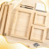 BUAEL 16 PCS Stretcher Bars for Needlework 4 Sizes Wooden