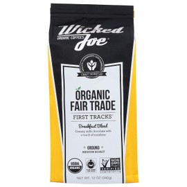 Wicked Joe Coffee Breakfast Blend Ground, 12 oz, Yellow