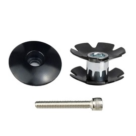 Platt Bike Headset Top Cap Aluminum Alloy Headset Star Nut Stem Cap Fits 1-1/8" Stems and Forks