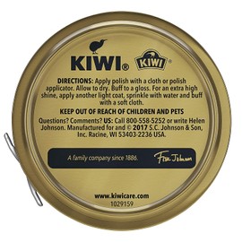 Kiwi 10112 1-1/8 Oz Tan Shoe Polish