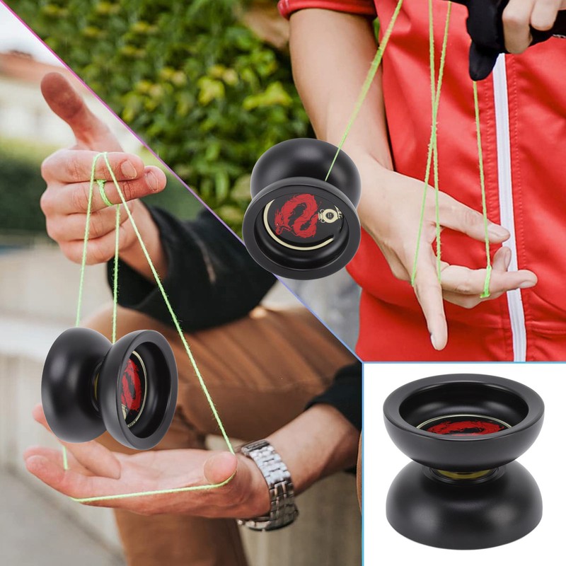 Kids Yoyo Ball U Shape Unresponsive Bearing Stable Rotation Alloy