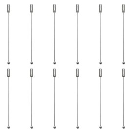 Zangc Round Head Boutonniere Pins Sweater Pin DIY Brooch Suit Tie Hat Scarf Accessories Pin 2.75in 12PCS