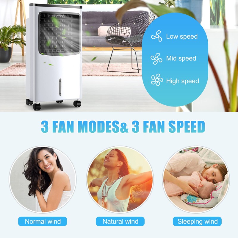 ARLIME Portable AC Cooling Fan, 3-IN-1 Portable Evaporative Air Cooler