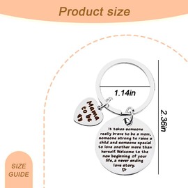 First Time Mom Gifts Keychain for Women Mama to be Presents for New Mom Mothers Day Gift for Mother to be Gifts 1st Time Mom Present Sister Daughter Friends New Mama Gift Keychain