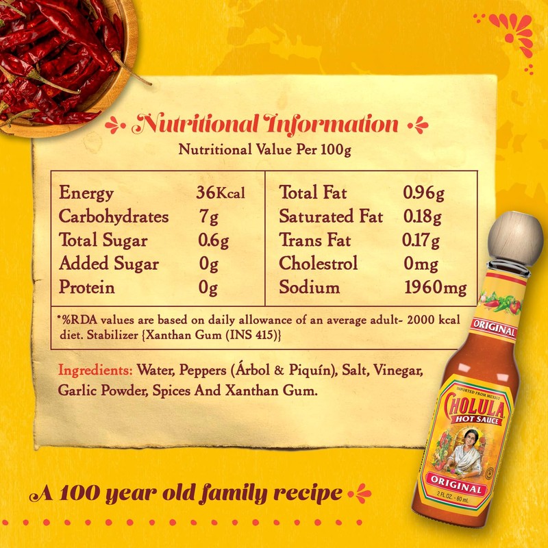 Cholula Hot Sauce, 2-Ounce Bottles (Pack of 12)