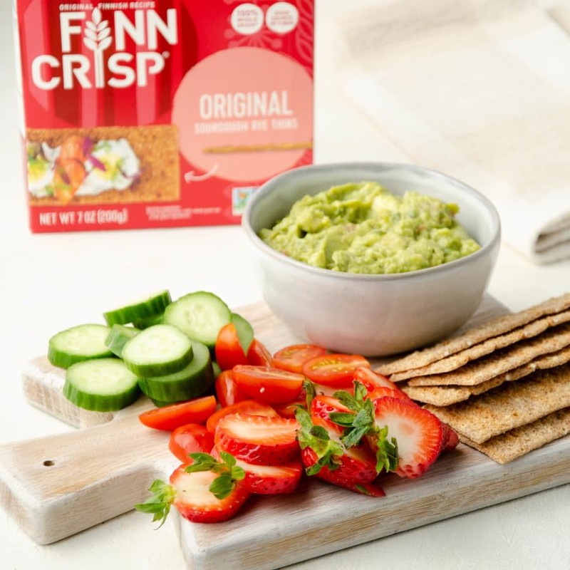 Finn Crisp Sourdough Rye Thins, Original Crispbread, 7 Ounce Boxes