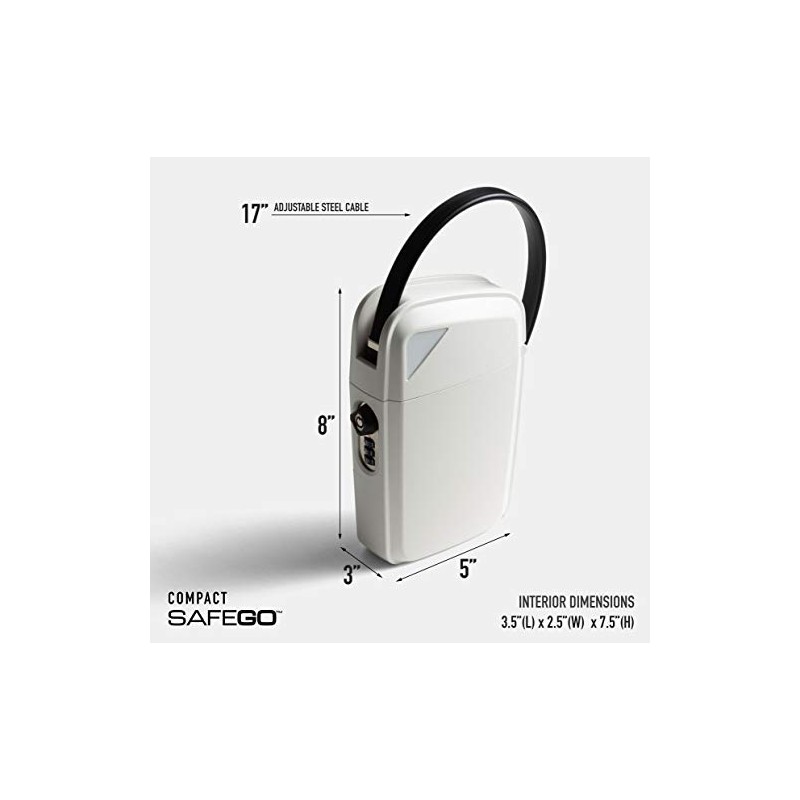SAFEGO Caja de seguridad portátil para interiores y exteriores con