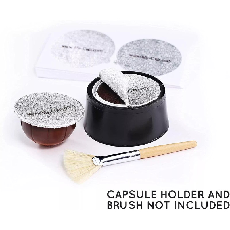 My-Cap's 100 Foils to Reuse Capsules for Nespresso® VertuoLine Brewers
