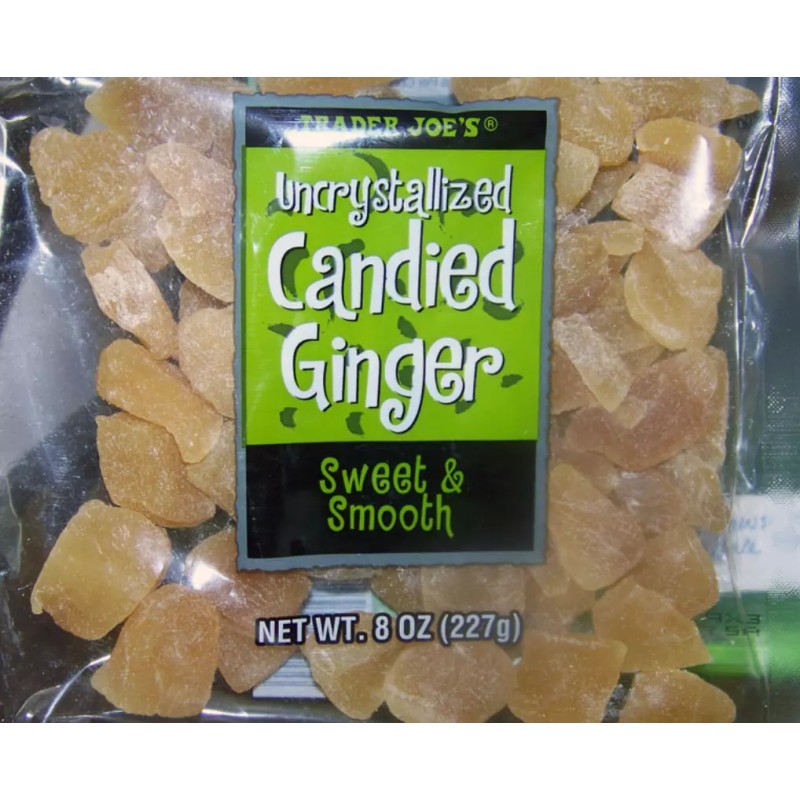 Trader Joe's Uncrystallized Candied Ginger Dried Fruit 8oz Indigestion Healthy