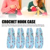4pcs Crochet Hook Case Waterproof 600D Oxford Fabric Knitting Needle