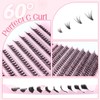 Parriparri Eyelash Extensions, 200 Pieces, Individual Lash Extension, 30D C