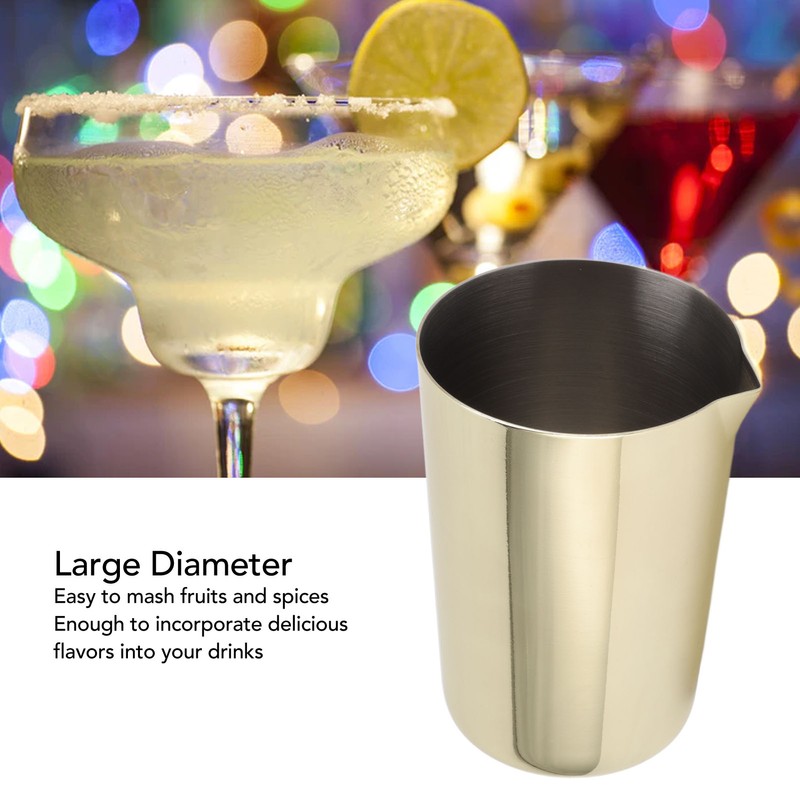 Bartending Cup Dishwasher Safe Rust Proof Stainless Steel Cocktail Mixing