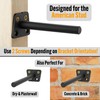 EVALD Hidden Floating Shelf Bracket | 6-Inch Heavy Duty Blind