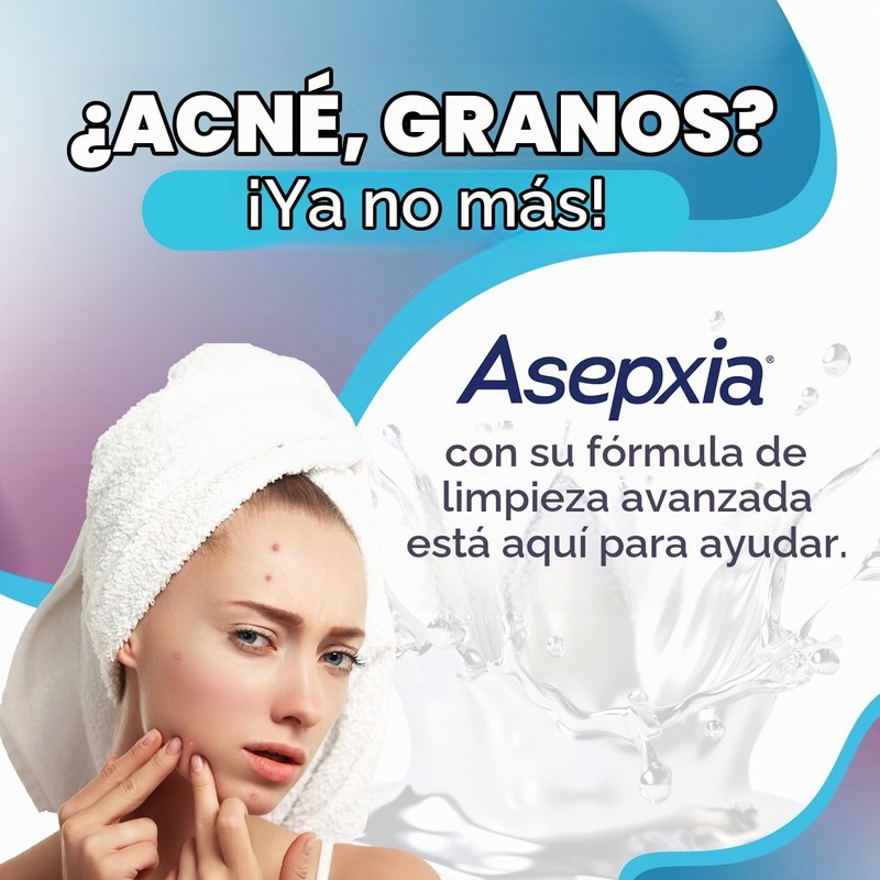 Asepxia Exfoliante Limpiador Exfoliante Bar Jabón 4 oz, Paquete con