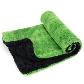 Toalla de secado de coche de microfibra de 1200 g/m², bucle de doble giro, ultra absorbente, de secado rápido, sin pelusa y rayas, a prueba de arañazo