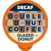 Double Donut Medium Roast Decaf Coffee Pods, Glazed Donut Flavored,