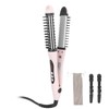 2‑in‑1 Hair Straightener Flat Iron Hot Round Brush Hair Straightening