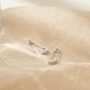 Safety Pin Earrings 925 Sterling Silver Small Heart Safety Pin