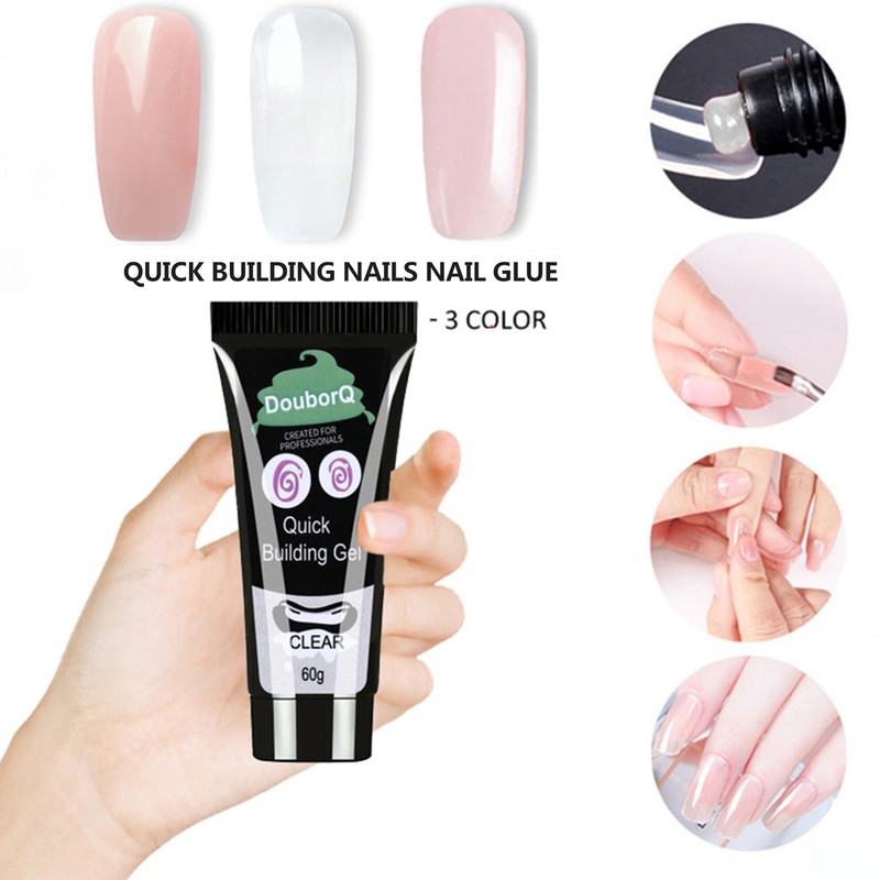 60ml Nail Glue Quick Building Gel Crystal Jelly Gel Nail