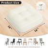 GOFORIT Memory Foam Cushion，Square Seat Cushions for Dining Chairs,Non-Slip Chair