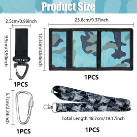 Boys Wallet, Slim Camouflage Purse, Foldable Triple Purse, Men's Trifold Camouflage Purses, Kids Wallet with Buckle, Slim Wallet for Teenagers, Boys, Girls
