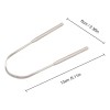 Cepillo Lengua Acero Inox Limpiador Lingual Limpieza Bucal F