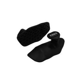 FRNX Weightlifting Hand Grip Pads – Non-Slip Ergonomic Palm Support & Callus Protection – 2 Pack (Black & Grey, Unisex) (Black)